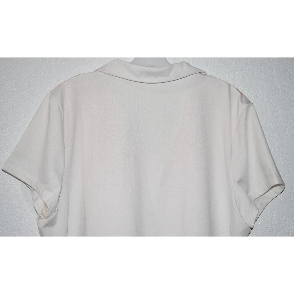 Chicos Zenergy Sz 3 (=XL) Activewear Shirt Stretch Stripe Top Short Slv Golf - Picture 7 of 16